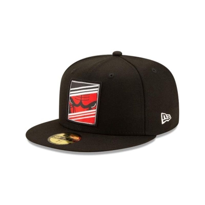 Sapca New Era Chicago Bulls NBA Crop 59FIFTY Fitted - Negrii